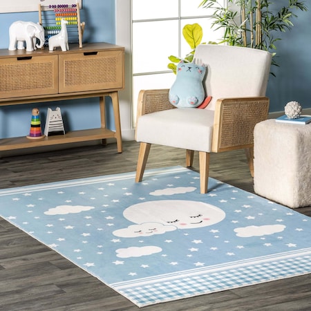 Nuloom Peaceful Night Machine Washable Kids Area Rug 5ft x 7ft 6in HJCL03B-5076